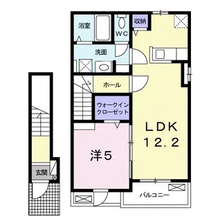 スカイ・ガーデンⅠ【2階】の間取り