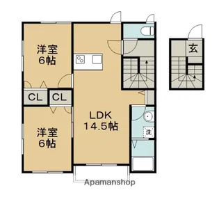 BELLE LEAD SAKURA【2階】の間取り