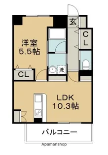 プログレス久保田【3階】の間取り