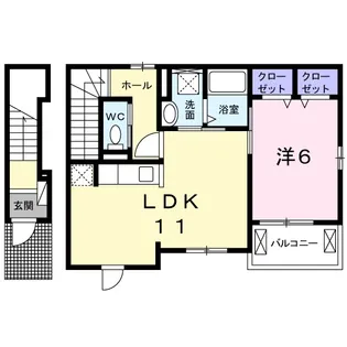 アカンサス【2階】の間取り