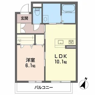 アーバンエクセルⅧ【2階】の間取り