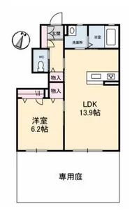 シャーメゾン・トレニアⅡ【1階】の間取り