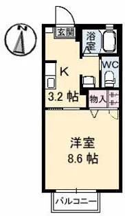 ディアス久保田【2階】の間取り