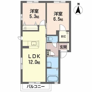 ファミーユ寿 B棟【2階】の間取り