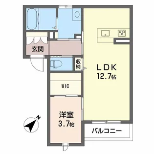アルフラットⅠ【3階】の間取り