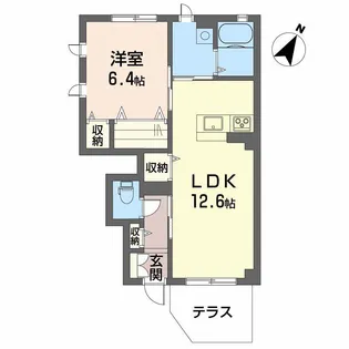 シャーメゾンさくら【1階】の間取り