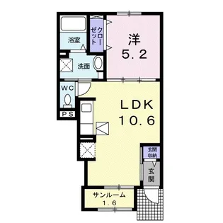 ソーレ 9【1階】の間取り