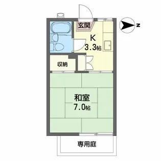 ヴィラあさひ【1階】の間取り