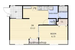 PLEASANT APARTMENT【2階】の間取り