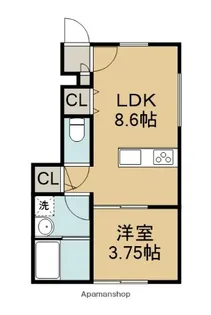 LUNA BIANCA TAKAGI A棟【1階】の間取り