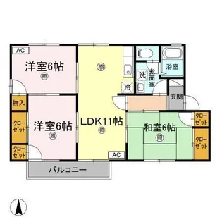 ヴィラアスカ30 E棟【2階】の間取り
