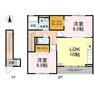 ヴェルドミール【2階】の間取り