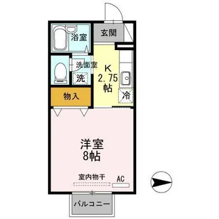 アベニューハタダⅢ A【1階】の間取り