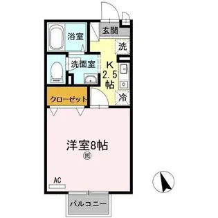 コーポラス ダイクヤ【1階】の間取り