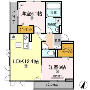 ル・リオン【1階】の間取り