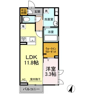 レーヴリッチ【2階】の間取り