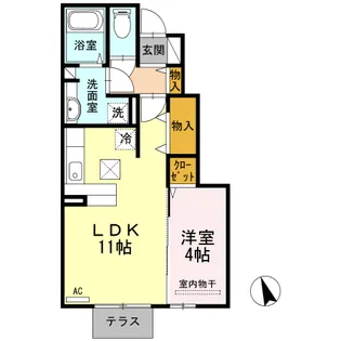 レトワール【1階】の間取り