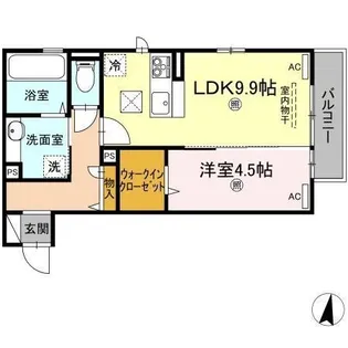 サンティエ【1階】の間取り