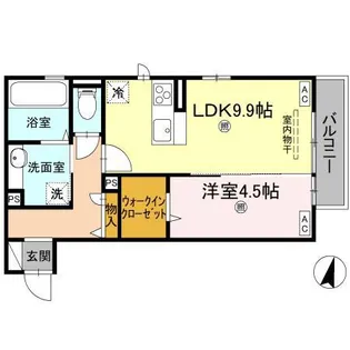 サンティエ【2階】の間取り