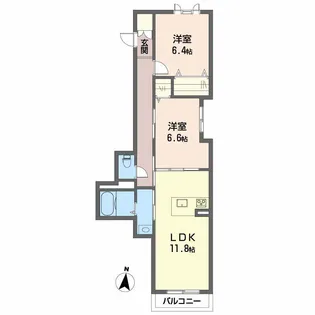 リラフォート国領【2階】の間取り