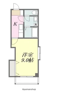 1Kの間取り画像