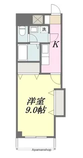 1Kの間取り画像