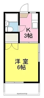 1Kの間取り画像