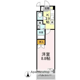 ベーラバン清水【3階】の間取り