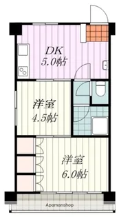 ブランノワール和泉【203号室】の間取り