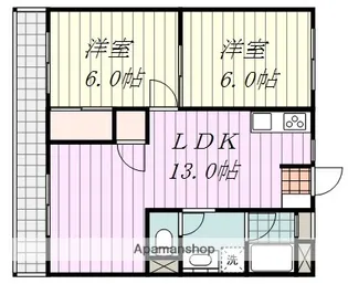 ライブタウン美沢【607号室】の間取り