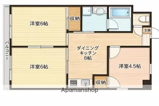 和泉パールハイツ【403号室】の間取り