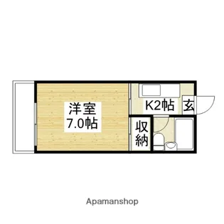 ラブレみゆき【2階】の間取り