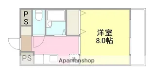 カーサエルマール【605号室】の間取り