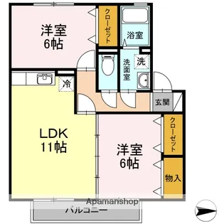 プランドールY【2階】の間取り