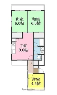 第1ハイツ永井【1階】の間取り