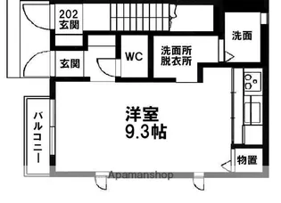 ディアス小栗【102号室】の間取り