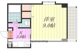 プレアール平和通【1階】の間取り
