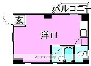 オックスフォードサーカス松山市駅Ⅱ【4階】の間取り