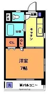 キャッスル和泉【3階】の間取り