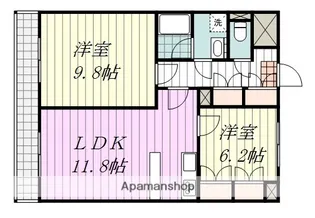 天山ガーデンハウス【6階】の間取り