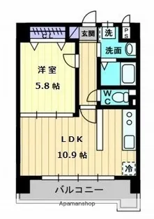 大進第五ハイツ【102号室】の間取り