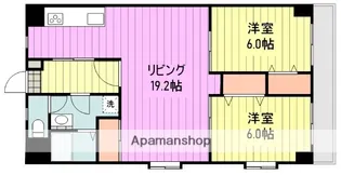 シティーマンション【601号室】の間取り
