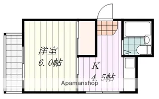サンデーハイツ萱町【4階】の間取り