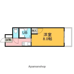 ヴァンテアン清水【1階】の間取り