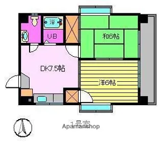 サントハウスⅢ【4階】の間取り