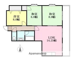 アクティー堀江【7階】の間取り