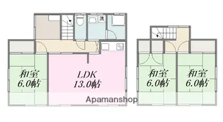 愛媛県松山市朝美1丁目【一戸建】の間取り