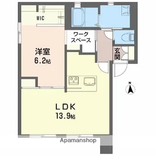 アピア古川北【1階】の間取り