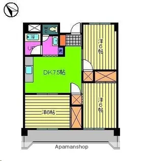 第85杉フラット【3階】の間取り