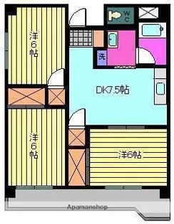 第85杉フラット【101号室】の間取り